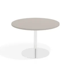Mesa de Reuniones Redonda Atrium estructura cromada