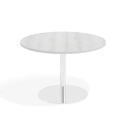 Mesa de Reuniones Redonda Atrium estructura cromada