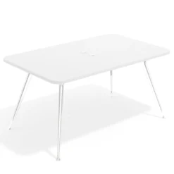 Mesa de reuniones Tekno fondo 120, patas aluminio inyectado, estructura cromada