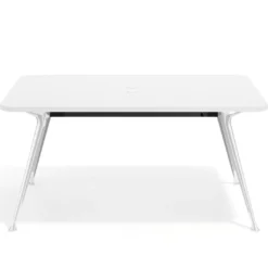 Mesa de reuniones Tekno fondo 120, patas aluminio inyectado, estructura cromada