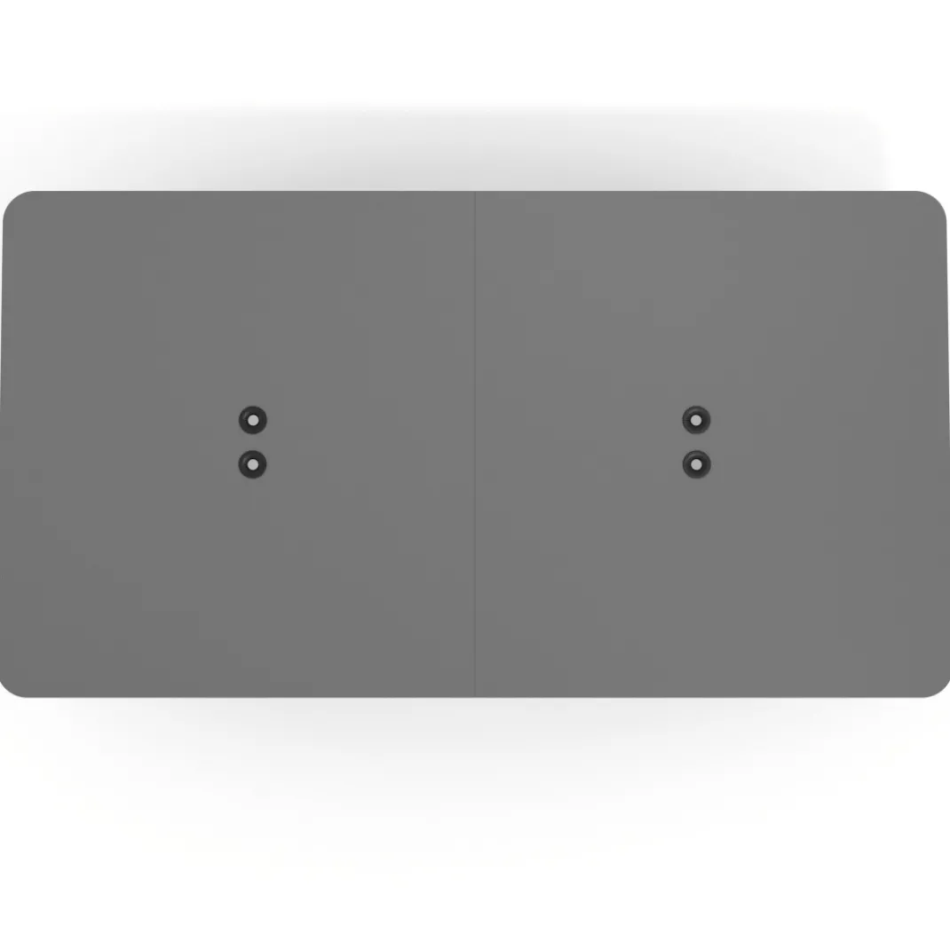 Mesa de reuniones Tekno gran formato, fondo 160, patas aluminio inyectado, estructura negra