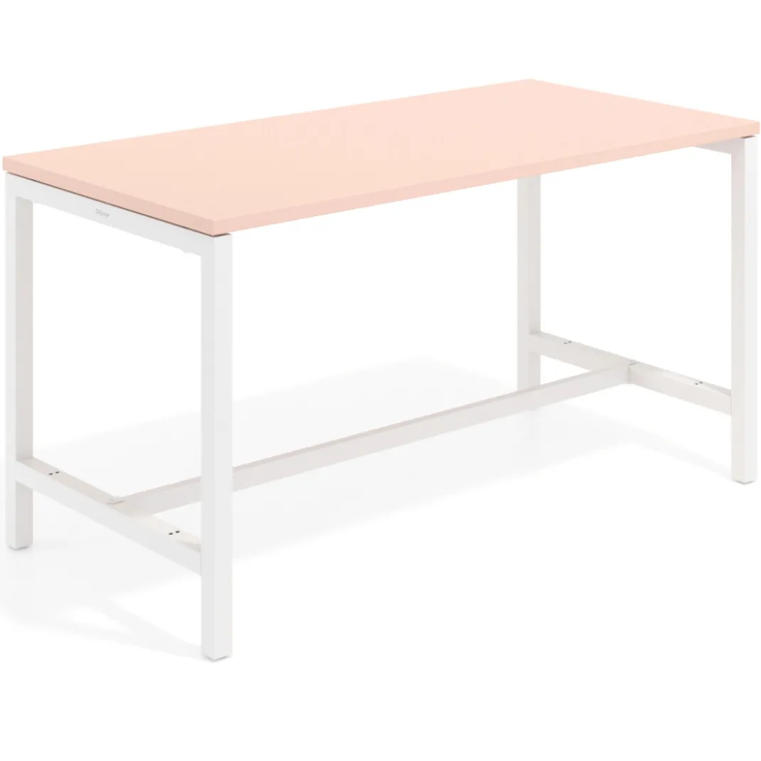 Mesa de trabajo expositor Kube estructura blanca