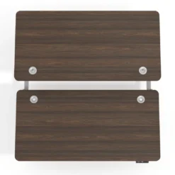 Mesa Multipuesto Elevable eléctrica Erghos Motion estructura blanca 2 cantos curvos