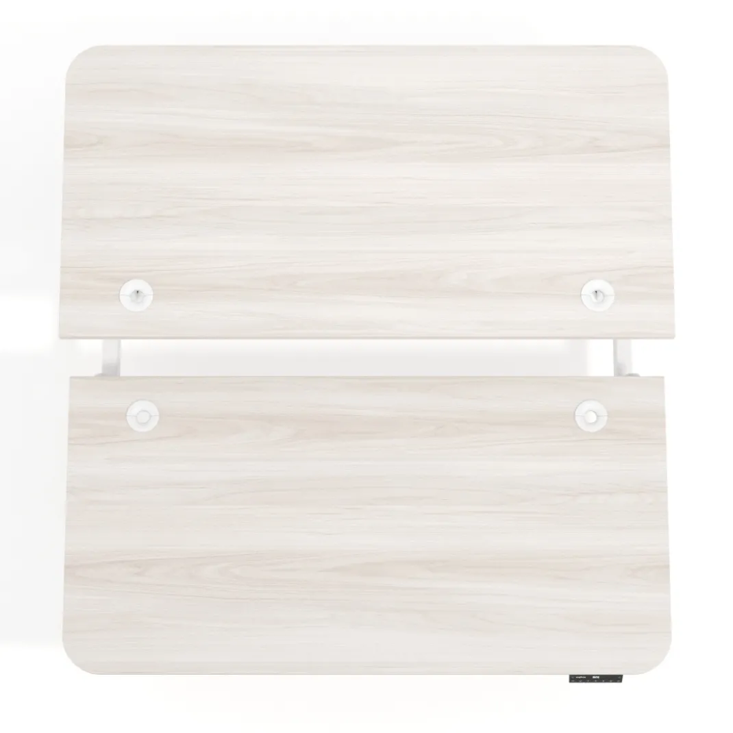Mesa Multipuesto Elevable eléctrica Erghos Motion estructura aluminio canto recto
