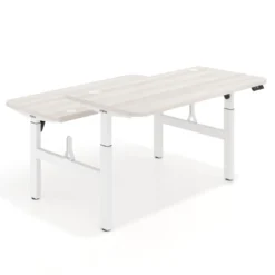 Mesa Multipuesto Elevable eléctrica Erghos Motion estructura aluminio 4 cantos curvos