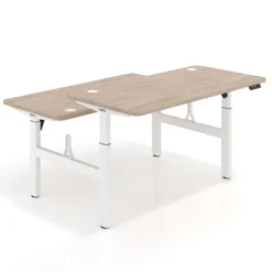 Mesa Multipuesto Elevable eléctrica Erghos Motion estructura aluminio canto recto