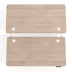 Mesa Multipuesto Elevable eléctrica Erghos Motion estructura blanca canto recto