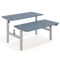 Mesa Multipuesto Elevable eléctrica Erghos Motion estructura aluminio canto recto