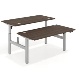 Mesa Multipuesto Elevable eléctrica Erghos Motion estructura aluminio canto recto