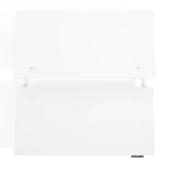 Mesa Multipuesto Elevable eléctrica Erghos Motion estructura blanca 4 cantos curvos
