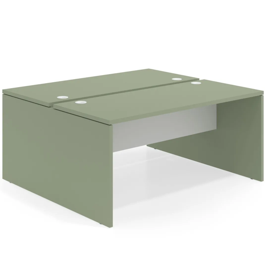 Mesa Multipuesto Work Bench fondo 142 diseño bicolor