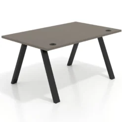 Mesa oficina de diseño UvePro fondo 100cm, estructura negra