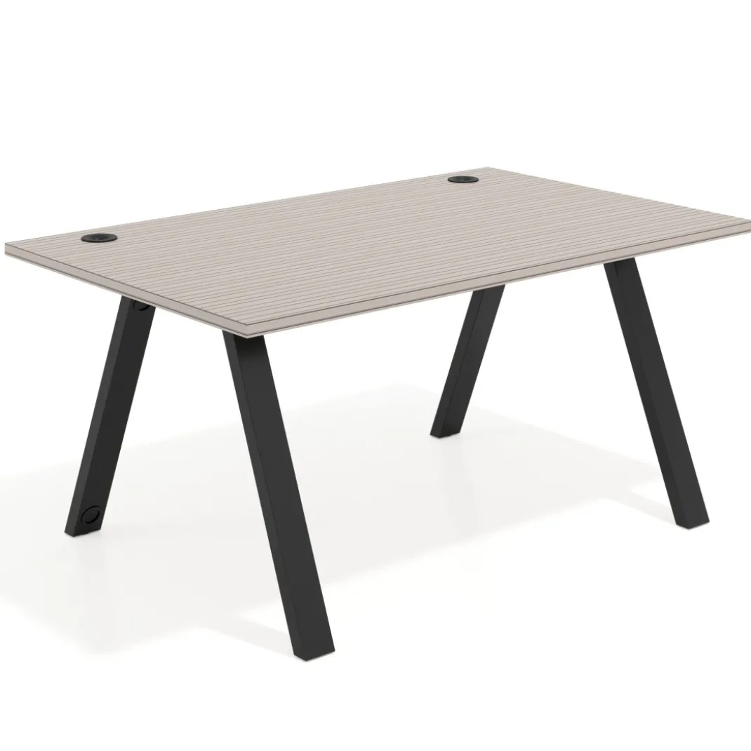 Mesa oficina de diseño UvePro fondo 100cm, estructura negra