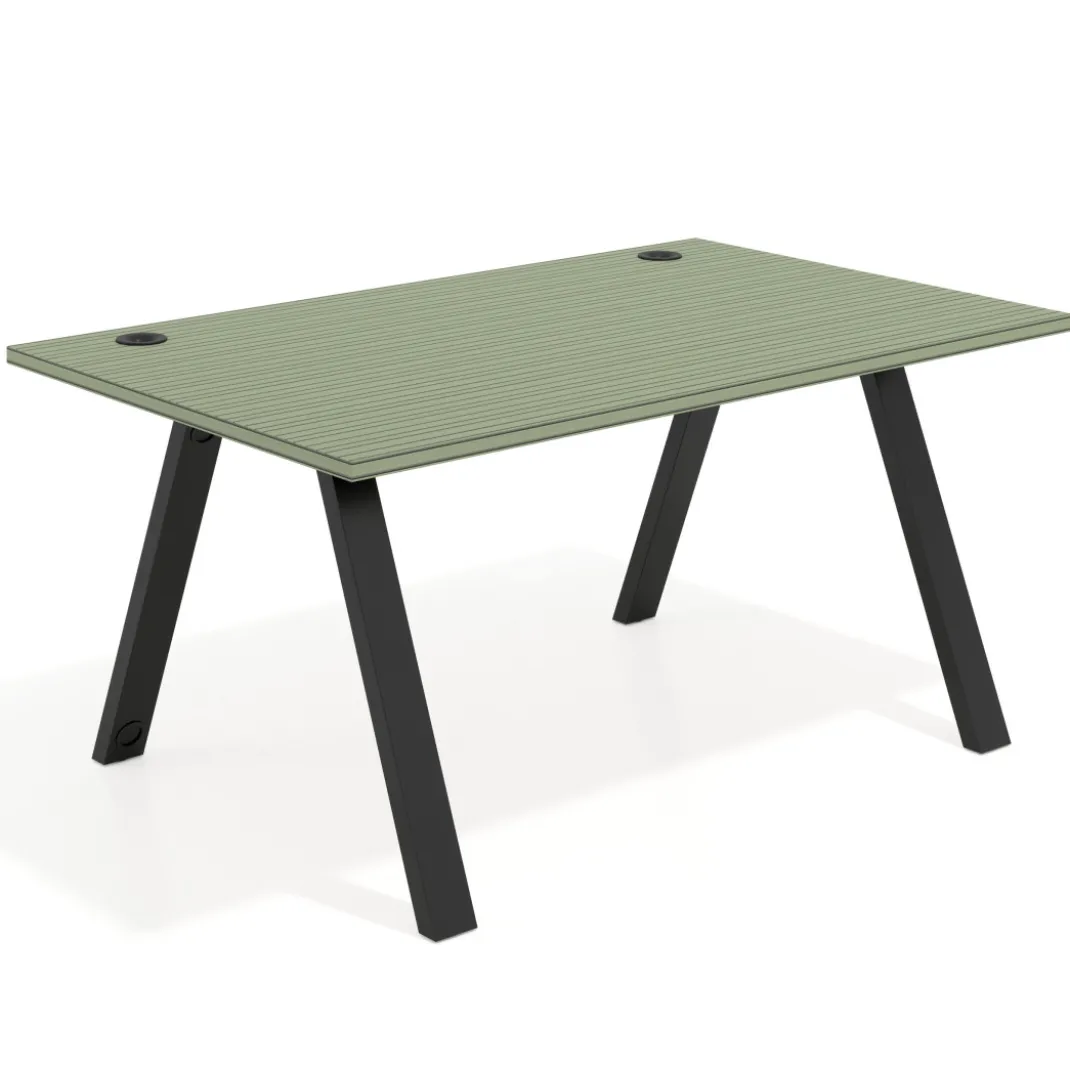 Mesa oficina de diseño UvePro fondo 100cm, estructura negra