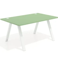 Mesa oficina de diseño UvePro fondo 100cm, estructura blanca
