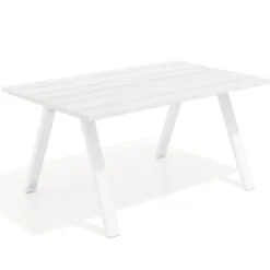 Mesa oficina de diseño UvePro fondo 100cm, estructura blanca