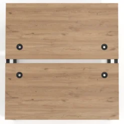 Mesa oficina multipuesto bench Delta fondo 166cm estructura negra