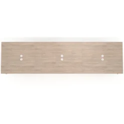 Mesa para reuniones Arki triple con fondo 126 cm, coworking, sobre recto