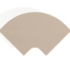 Mesa plegable pivot corner, estructura blanco, canto 16cm