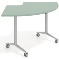 Mesa plegable pivot corner, estructura aluminio, canto 30cm