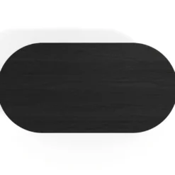 Mesa plegable pivot ovalada estructura aluminio, canto 16cm