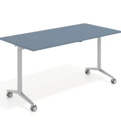 Mesa plegable pivot rectangular, estructura aluminio, canto 16cm