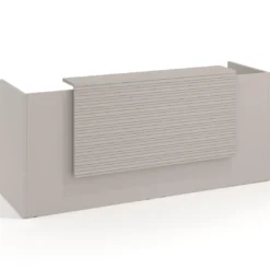Mostrador doble con encimera larga, estructura Rayado