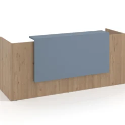 Mostrador doble con encimera larga, estructura Naturale