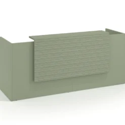 Mostrador doble con encimera larga, estructura Rayado