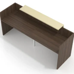 Mostrador doble con encimera larga, estructura Mistral