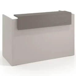 Mostrador individual encimera corta estructura gris coco