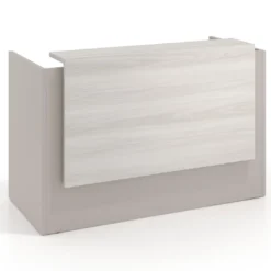 Mostrador individual encimera larga estructura gris coco