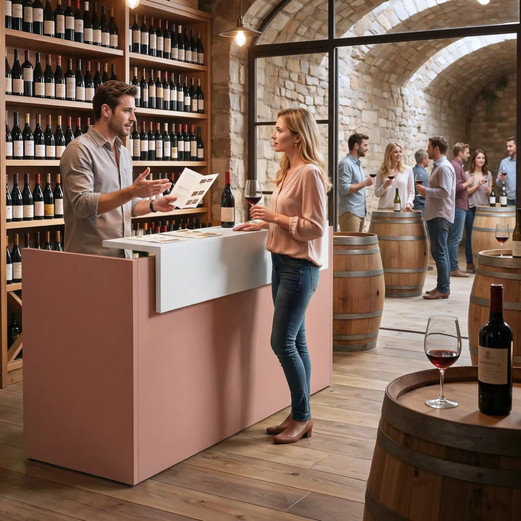 Mostrador individual encimera corta estructura Color