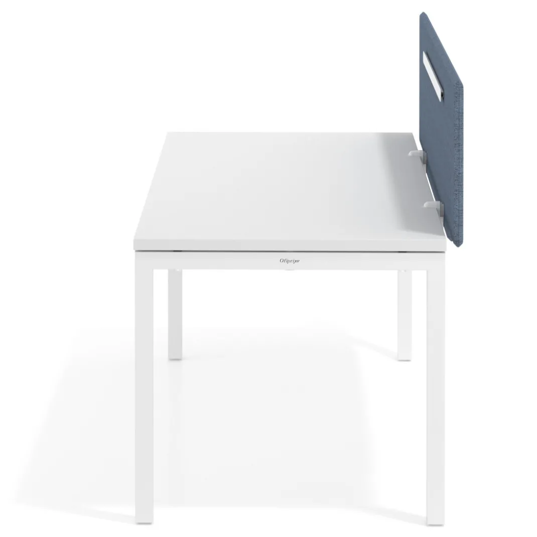 Pantalla acústica Hover forma con guía de aluminio, tapizado PET