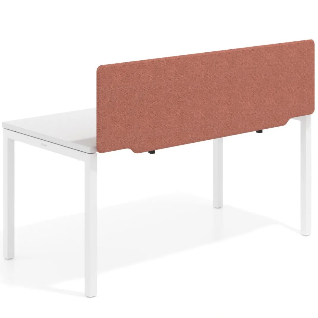 Pantalla acústica Hover forma con guía de aluminio, tapizado PET