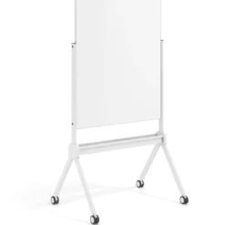 Pizarra Magnética móvil de doble cara Flex, cristal, bastidor de aluminio
