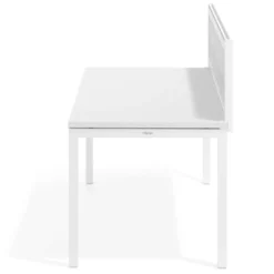 Separador de aluminio Wall para mesa multipuesto en melamina