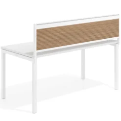 Separador de aluminio Wall para mesa multipuesto en melamina