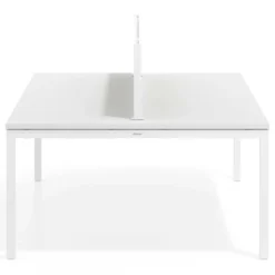 Separador de aluminio Wall para mesa doble coworking en melamina