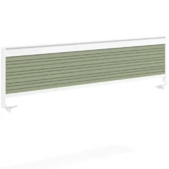 Separador de aluminio Wall para mesa doble coworking en melamina