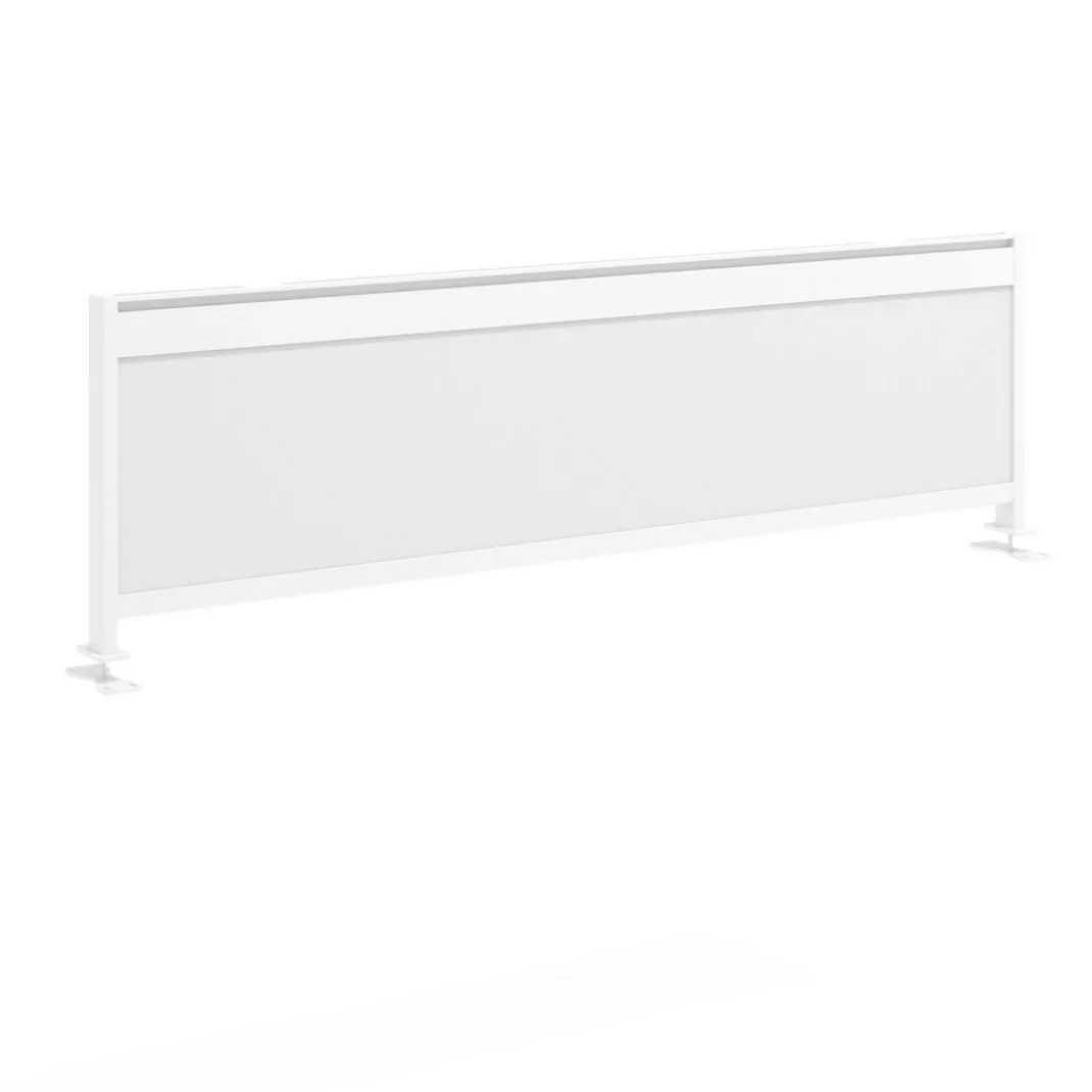 Separador de aluminio Wall para mesa multipuesto en melamina