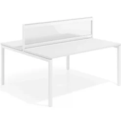 Separador de aluminio Wall para mesa multipuesto metacrilato