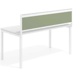 Separador de aluminio Wall para mesa multipuesto en melamina