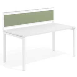 Separador de aluminio Wall para mesa multipuesto en melamina