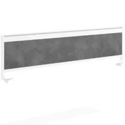 Separador de aluminio Wall para mesa multipuesto en melamina