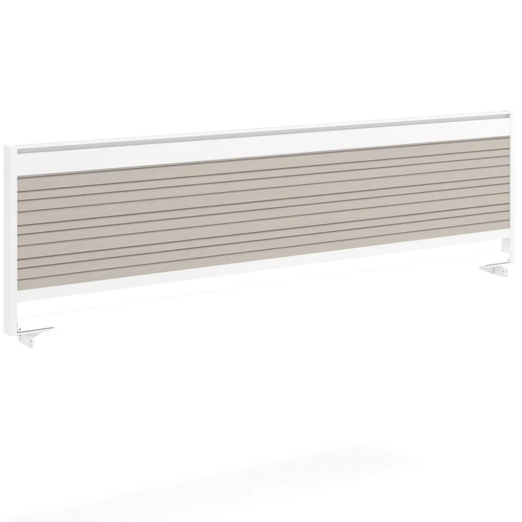 Separador de aluminio Wall para mesa multipuesto en melamina