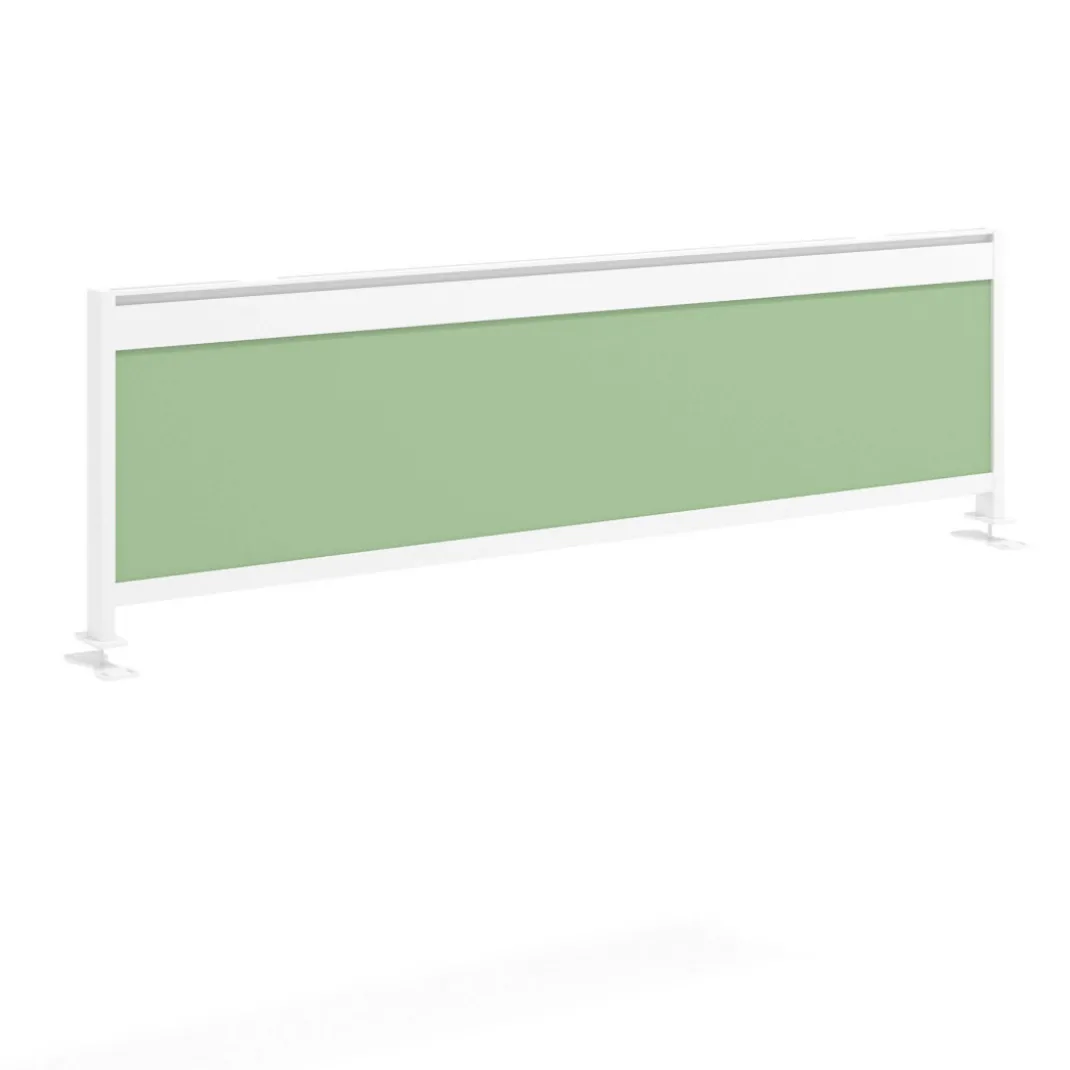 Separador de aluminio Wall para mesa multipuesto en melamina