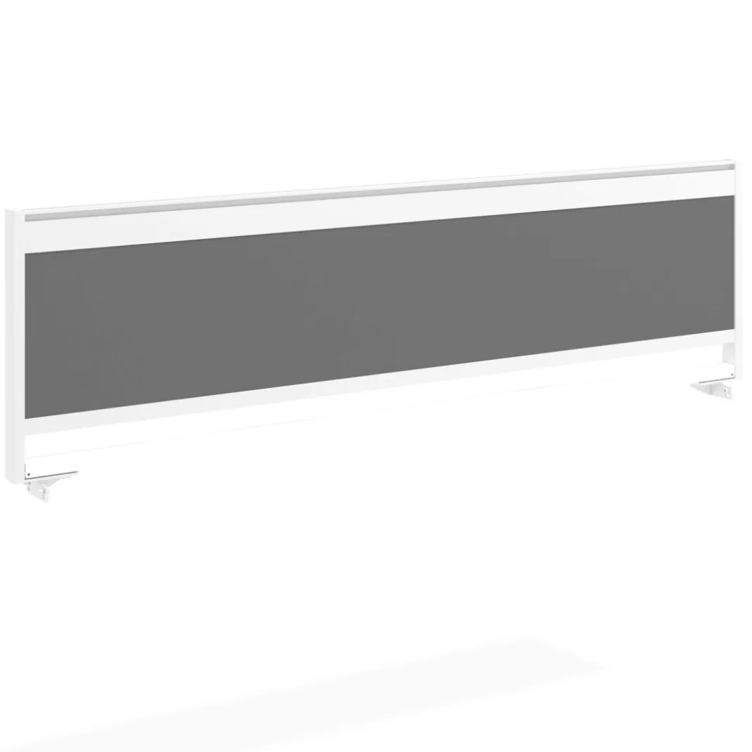 Separador de aluminio Wall para mesa multipuesto en melamina