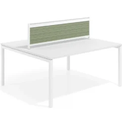 Separador de aluminio Wall para mesa multipuesto en melamina