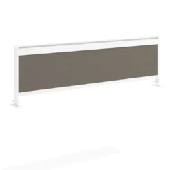 Separador de aluminio Wall para mesa doble coworking en melamina
